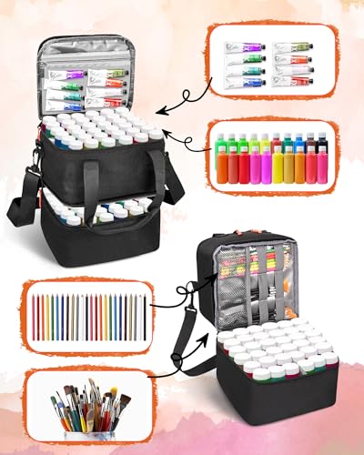 Acrylic Paint Organizer Bag for 72 Bottles (2 oz) | Home Organization - Image 7