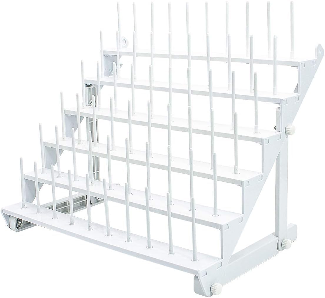 Maggiehoop Wall-Mounted Thread Rack for 60 Spools or 30 Cones - Image 1