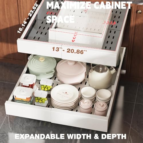 Pull Out Cabinet Organizer,4-Side Expandable to Maximize - Image 5