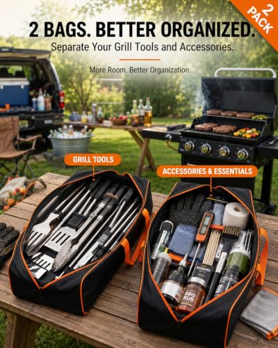 2 Pack BBQ Tool Storage Bags, 24 x 8 x 8 Inch - Image 4