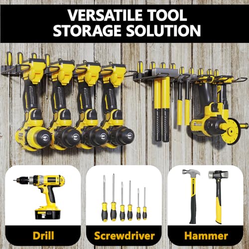 2 Pack Drill Holder, Power Tool Organizer Wall Mount - Image 3