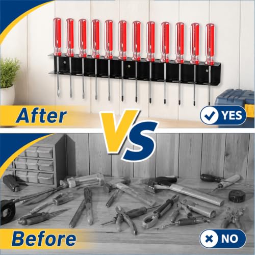 Screwdriver Organizer,Screw Driver Holder Wall Mount Rack - Image 6