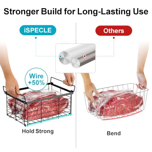 Freezer Organizer Bins - Wire Baskets for Frozen Food, 3 - Image 7
