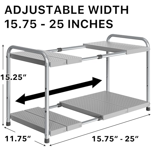 Simple Houseware Under Sink 2-Tier Heavy Duty Expand | All Products - Image 3