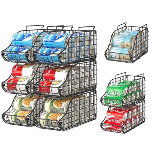 Sonyabecca 6 Pack Stackable Can Organizer for Pantry Cabinet Food - Image 2