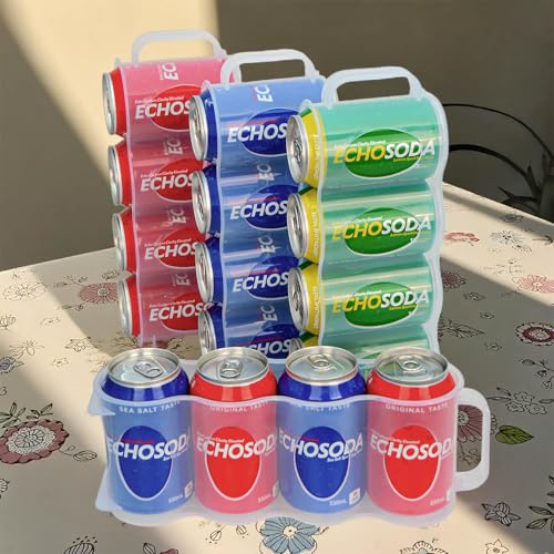 Portable Soda Can Organizer for Refrigerator, Clear, 2 Pack - Image 8