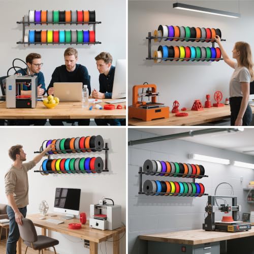 3D Printer Filament Storage Rack Wall Mount | Home Organization - Image 8