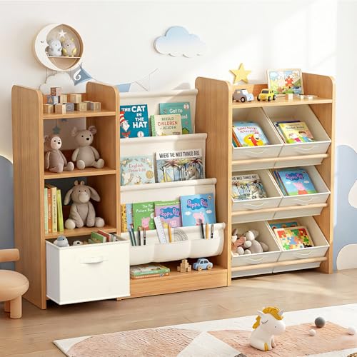 Kids Bookshelf and Toy Storage, Large Toy Storage Chest - Image 2