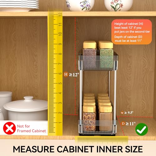 DABIGE 2 Pack Pull Out Spice Rack Organizer for Cabi | All Products - Image 6