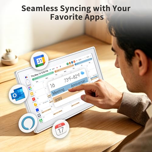 Digital Calendar 15.6 Inch, Smart Touchscreen Wall Calendar - Image 4