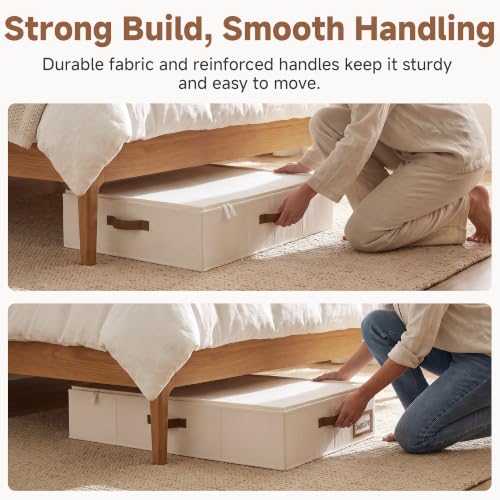 StorageWorks 6 Inch Low Profile Under Bed Clothes Storage Bins - Image 5