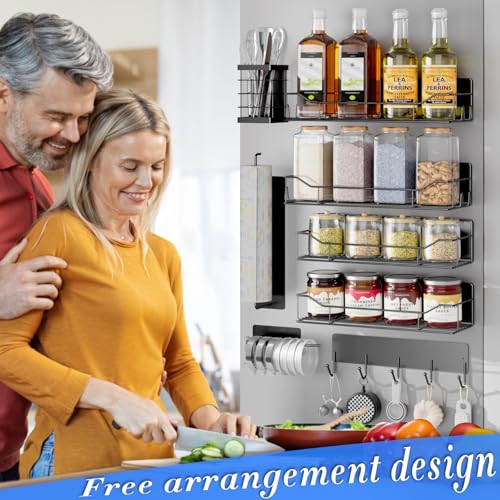 Magnetic Spice Rack for Refrigerator,8 Pack Magnetic Fridge Shelf - Image 6