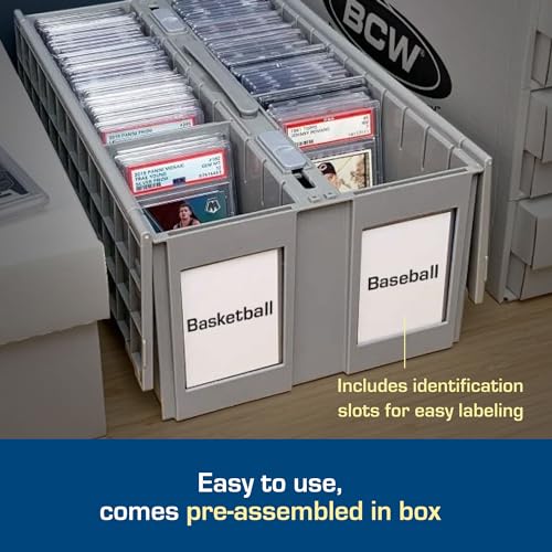BCW 2-Row Graded Card Storage Bin, Holds 100 Slabs - Image 5