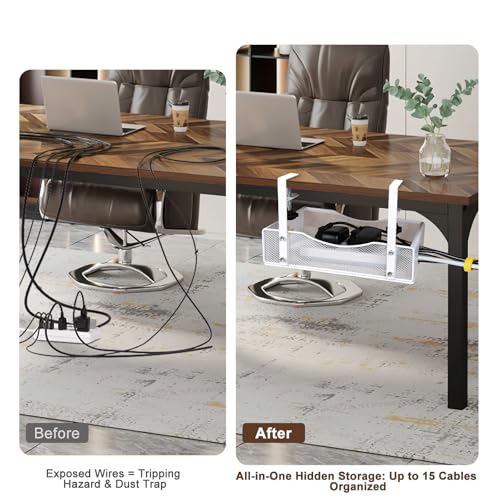 Extra Wide Under Desk Cable Management - 7inch No Dr | All Products - Image 5