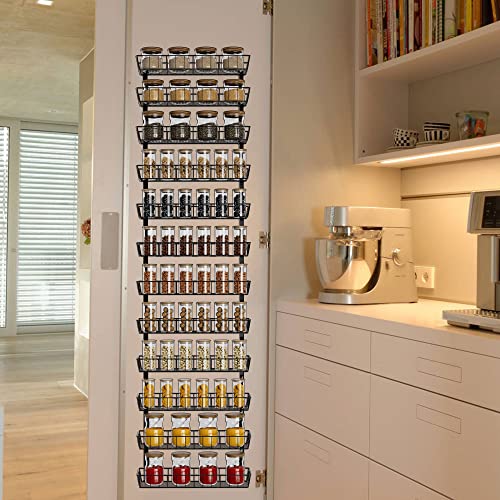 SWOMMOLY Wall Mount Spice Rack Organizer, 12-Tier - Image 3