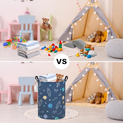 Storage Bin Foldable Nursery Organizer Basket Space - Image 8
