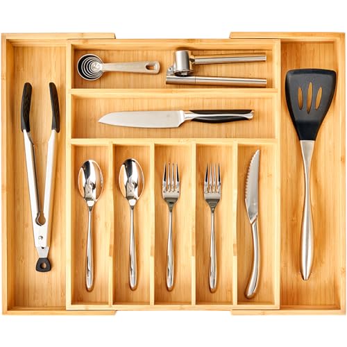 Umilife Large Expandable Kitchen Silverware Utensils Drawer - Image 2