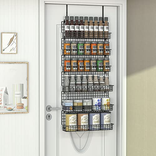 JKsmart 6-Tier Spice Rack Organizer with Door Hook, Wall - Image 7