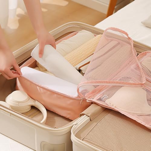 3 Pockets Packing Cubes for Suitcases, Lightweight Travel Luggage - Image 6