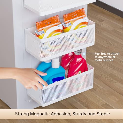 Magnetic Shelf for Washing Machine, White - Image 6