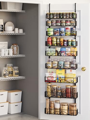 9-Tier Over Door Storage Rack, Heavy Duty Metal Hanging - Image 2