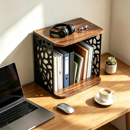 Small Bookcase, Small Bookshelf for Small Spaces Cube Organizer - Image 3