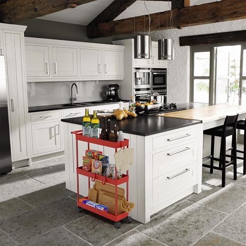 Simple Houseware 3-Tier Slim Rolling Cart w/Handle 5 | All Products - Image 7