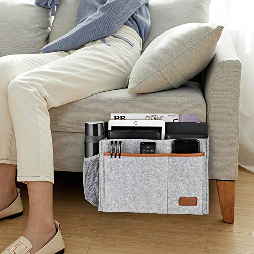 Bedside Caddy, Felt Bed Storage Organizer Hanging Bag Holder - Image 3