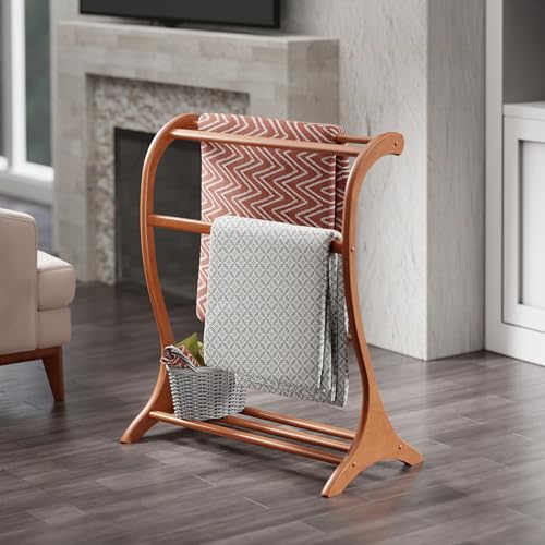 Winsome Bella Blanket Rack in Teak - Image 3