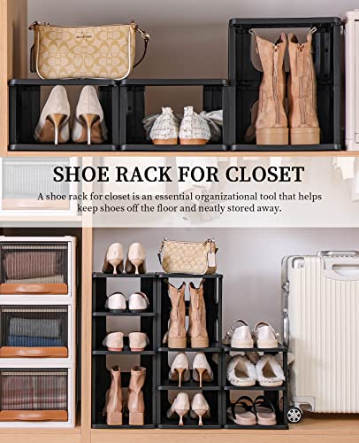 HAIXIN 5-Tier Shoe Rack for Small Spaces Narrow Shoe Organizer - Image 7