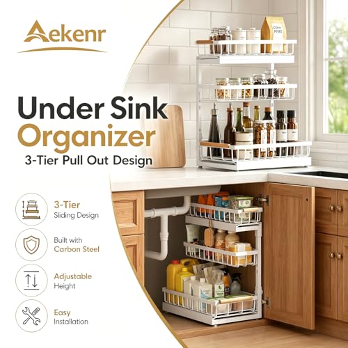 Under Sink Organizer and Storage 1 Pack 3 Tier Kitch | All Products - Image 3