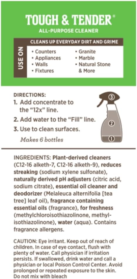 Melaleuca Tough & Tender 12x All-Purpose Cleaner – 8 fl. oz. | Plant-Derived, Biodegradable, Streak-Free Cleaning