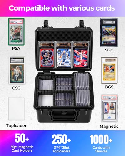 Hard Card Case for Sport Trading Graded Card Box 3"x4" 35pt Top - Image 3