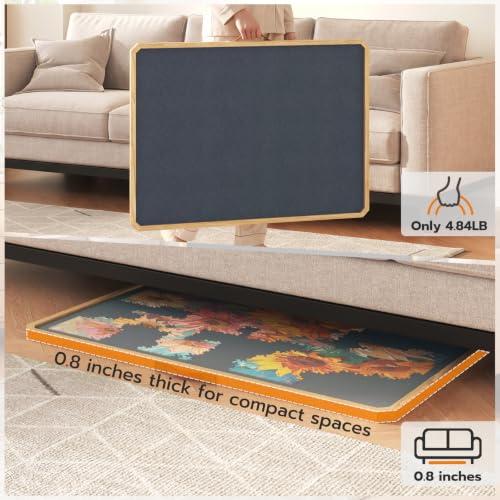 1000 Pcs Puzzle Board with Tilting Stand, 6 Sorting Trays & Cover - Image 6