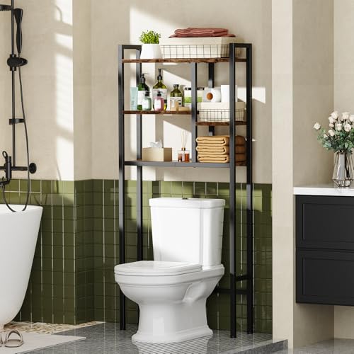 Over-The-Toilet Storage Rack, 3-Tier Bathroom Shelves Over Toilet - Image 2
