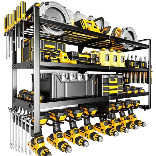 Large Power Tool Organizer Wall Mount,4 Layers Heavy Duty - Image 2