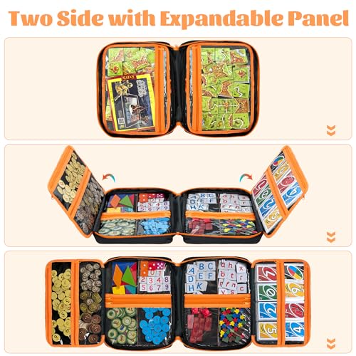 Premium Board Game Storage Organizer Case (14 PVC Pouches) - Image 6