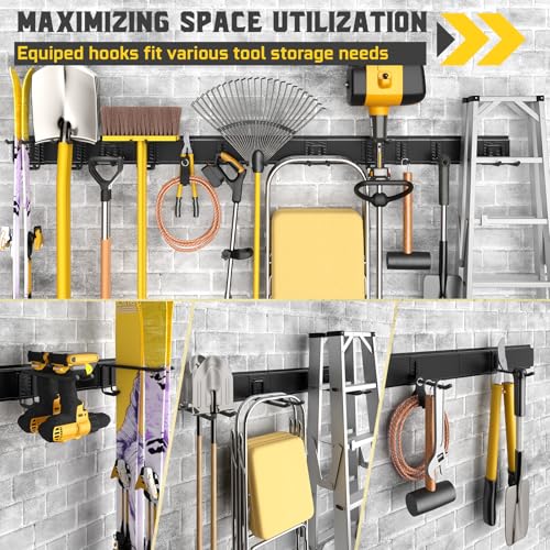 64" Garage Wall Tool Organizer, 900 Lbs Heavy Duty Steel - Image 7
