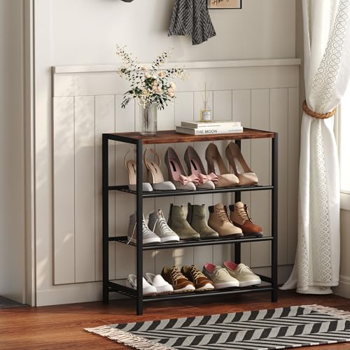 Yusong Shoe Rack Organizer, 4 Tier Industrial Shoe S | All Products - Image 5