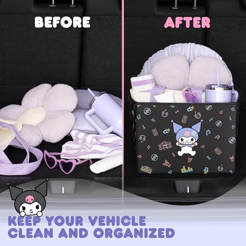 Sanrio Kuromi Car Trunk Organizer and Storage Bin | Home Organization - Image 6
