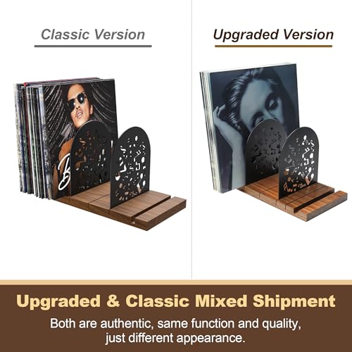 Vinyl Record Storage, Walnut Record Holder for 70-100 LP - Image 7