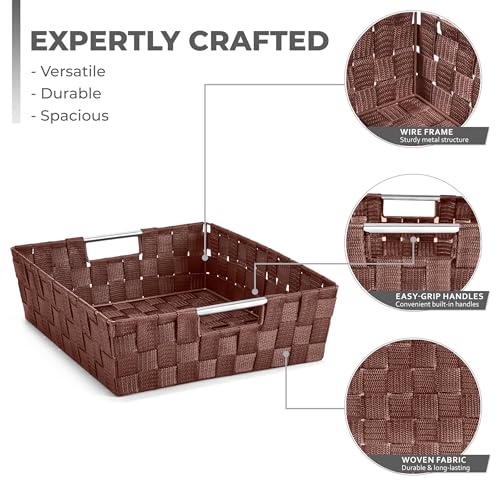 Sorbus Baskets for Organizing, Woven Storage Set (Set of 9 - Image 3