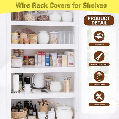 45x16x2.5 in Rustic Farmhouse Wooden Wire Shelf Covers - Image 6