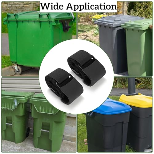 Dicunoy 4 Pack Garbage Can Lids Locks, Adjustable Outdoor - Image 5