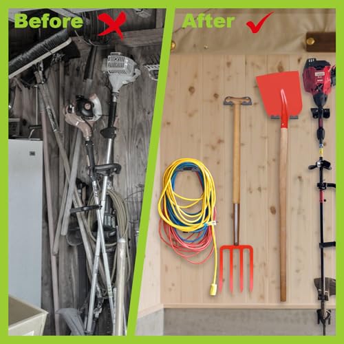 2Pcs Garage Organizer Trimmer Rack,Garden Power Tool - Image 5