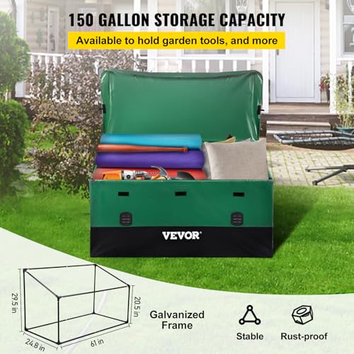 VEVOR Outdoor Storage Box, 150 Gallon Waterproof PE - Image 3