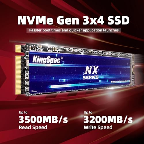 KingSpec NX Series 512GB Gen3x4 NVMe M.2 SSD, Up to 3500MB/s - Image 3