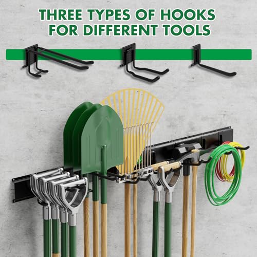 64" Garage Tool Organizer Wall Mount - 720lbs Garden Tool - Image 7