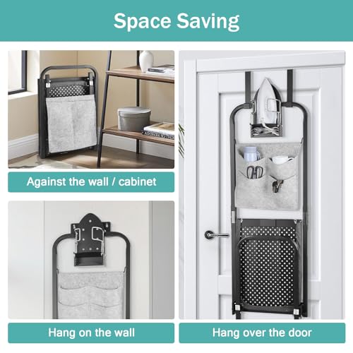 Over the Door Ironing Board 13x36 inches with Iron Holder - Image 4
