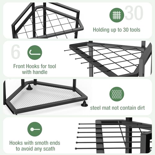 Garden Tool Organizer for Corner,Metal Yard Tool Org | All Products - Image 4